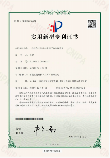 听肌研发专利证书 9
